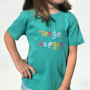 Camiseta verde tengo azogue color verde