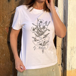 Camiseta más mala que el baladre blanca