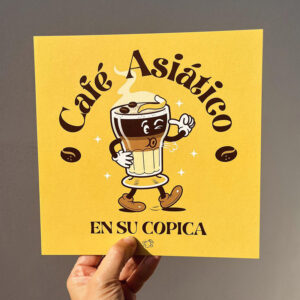 Lámina del café asiático