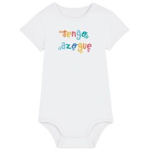 Body bebé blanco manga corta "tengo azogue"