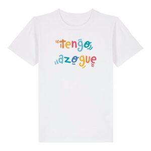 Camiseta blanca manga corta "tengo azogue"
