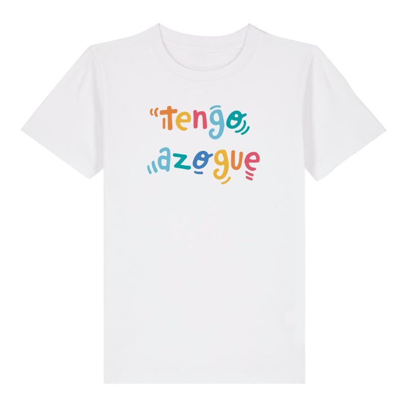 Camiseta blanca manga corta "tengo azogue"