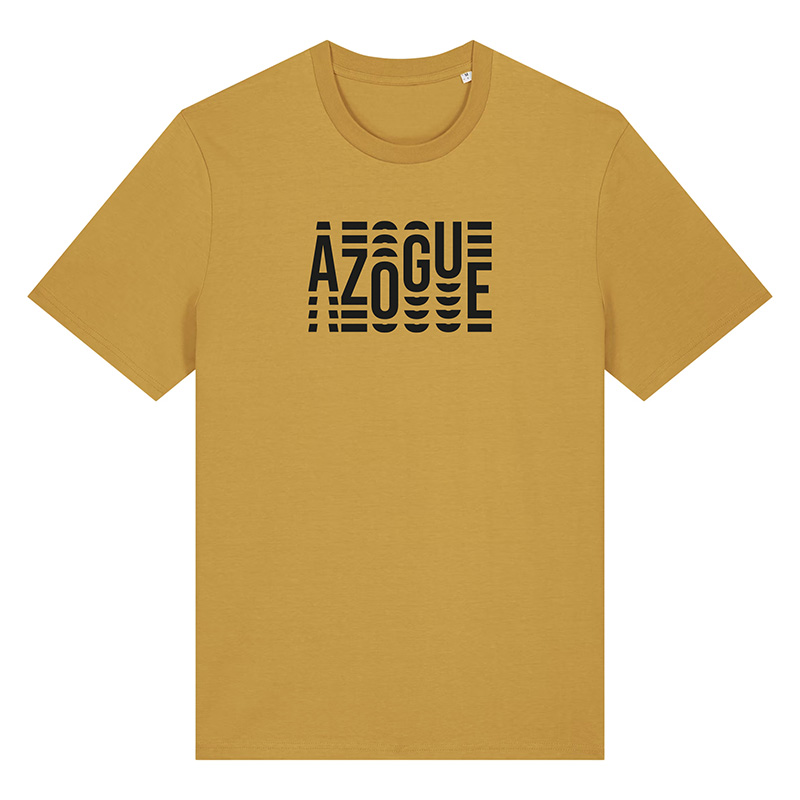 Camiseta color ocre con diseño Azogue